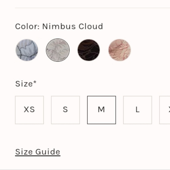 Free People- Crossdye Everyday Lace Longline Bralette (Nimbus Cloud)-M - Picture 4 of 5